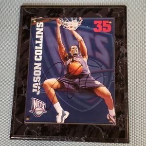 New Jersey Nets Jason Collins autograph picture